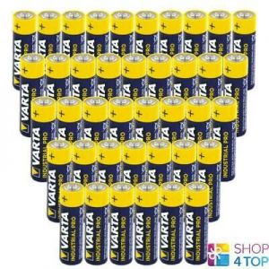 40 VARTA INDUSTRIAL AA R6 BATTERIES ALKALINE 1.5V MN1500 AM3 E91 NEW