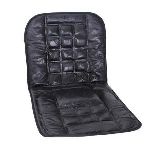Leather Back Support Front Seat Cover Cushion Chair Massage For Auto
