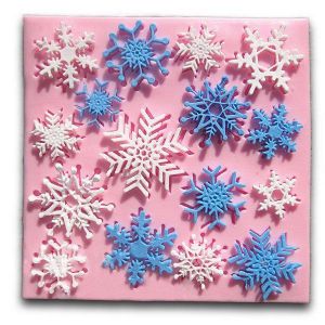 Christmas Snowflake Fondant Mold Cake Silicone Mould Decorating Tool