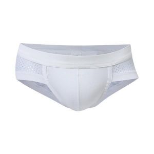 Modal U Convex Pouch Mesh Briefs Mens Casual Breathable Soft Underwear
