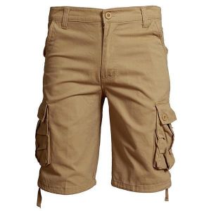 Spring Summer Mens 30-42 Casual Cotton Cargo Pants Loose Sports Outdoor Knee-length Shorts