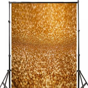 3x5FT 5x7FT Vinyl Gold Glitters Shining Photography Background Backdrop Studio Prop