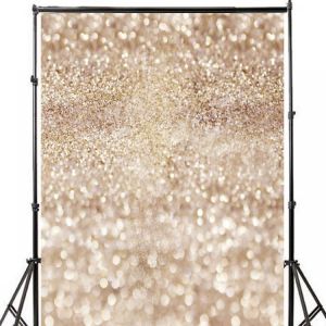 3x5FT  5x7FT Vinyl Beige Glitters Shining Photography Background Backdrop Studio Prop